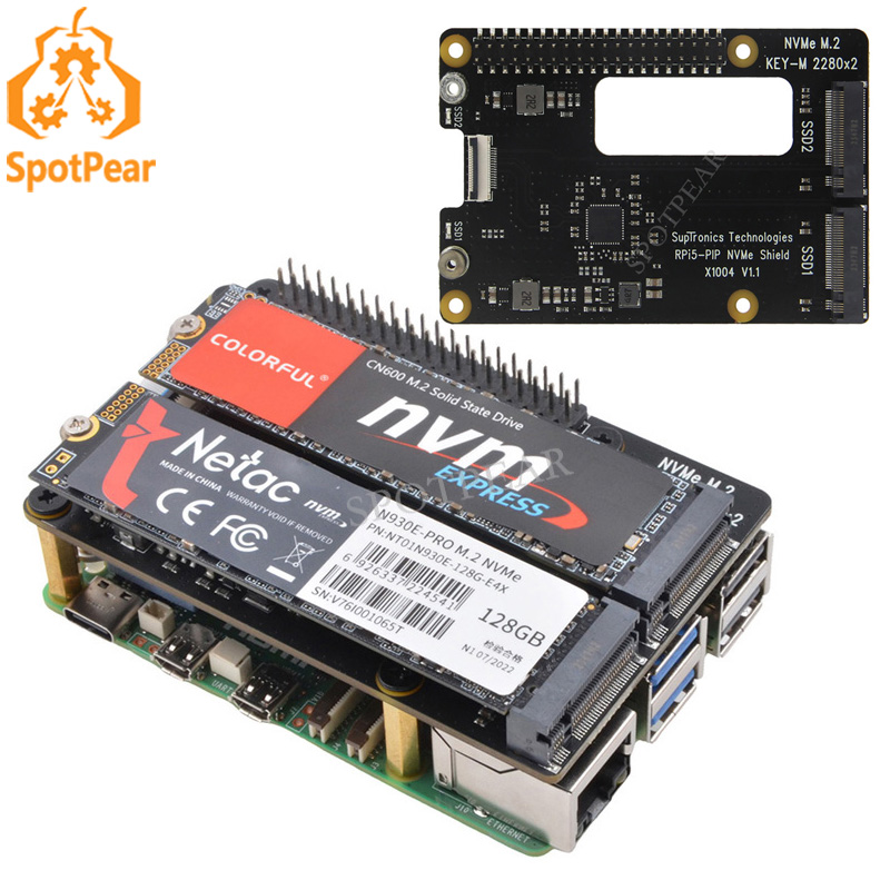 Carte adaptateur X1004 Raspber - Raspberry Pi 5 8Gb Kit avis et prix