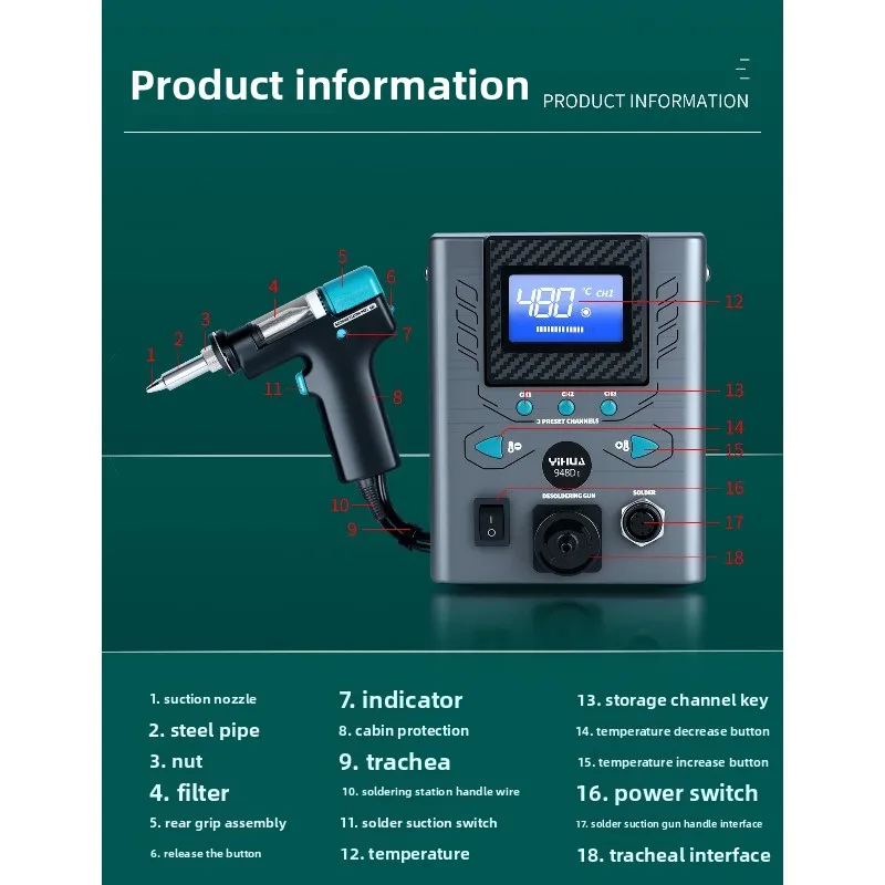 Pistolet de dessoudage automat - Desoldering Gun Vacuum Electric avis et prix
